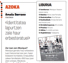 <i>Mexique. Itsasontziaren izena</i> albumari buruzko elkarrizketa